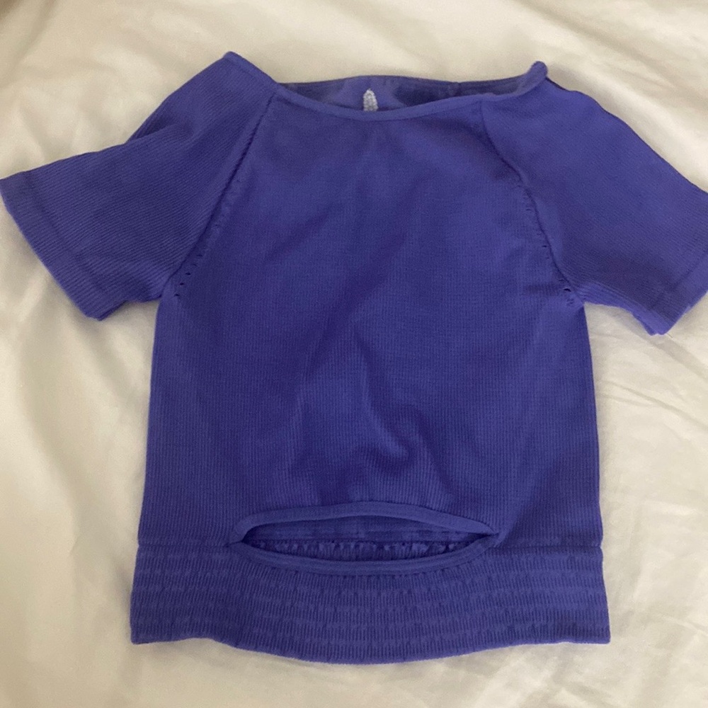 Free people movement cut it out short sleeve top